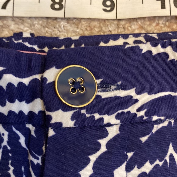 Lilly Pulitzer Navy Blues Printed Pleated Cropped Pants Size 4 NWOT - Picture 3 of 14